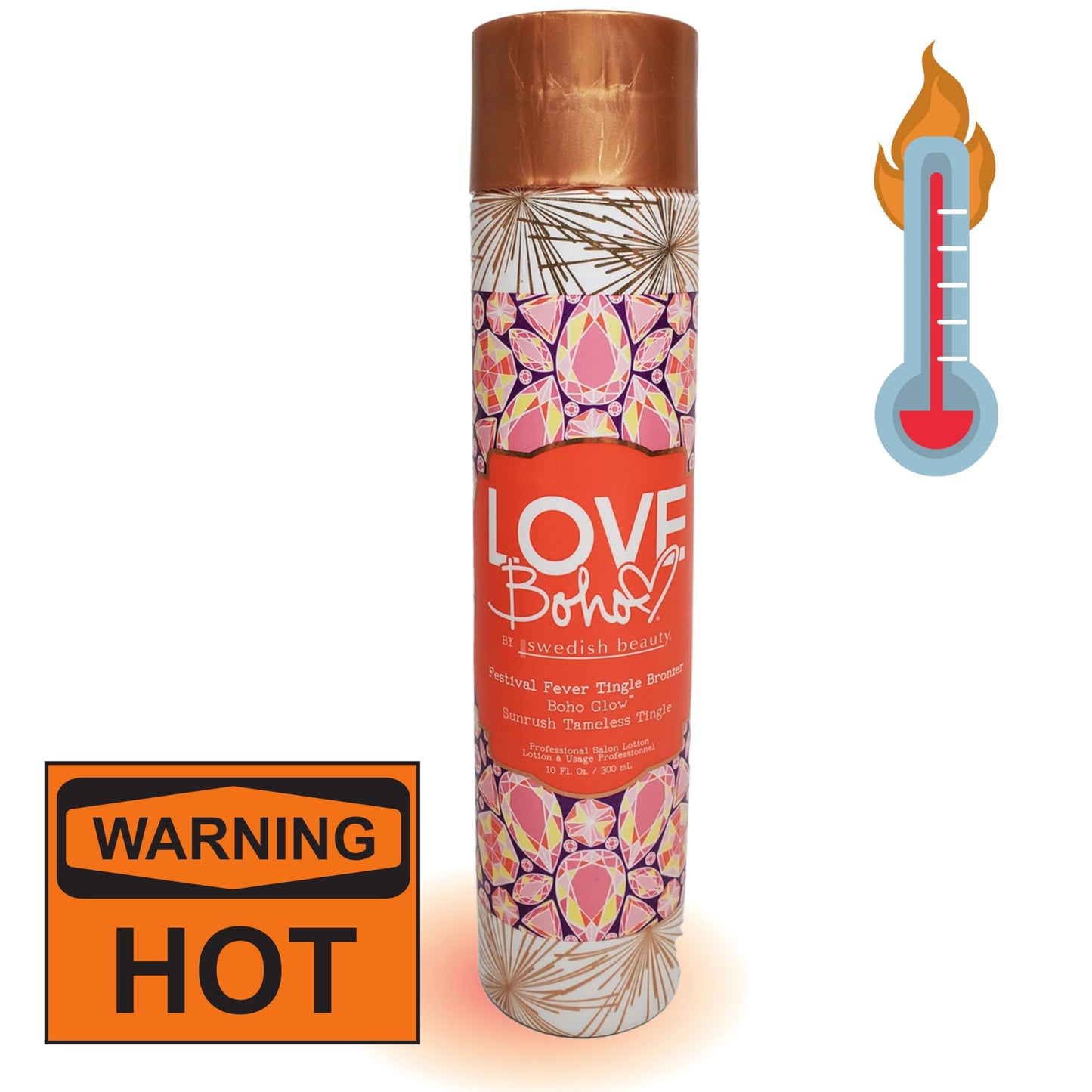 Love Boho Festival Fever Tingle DHA Bronzer Beginner Level 10oz Beauty & Personal Care Swedish Beauty
