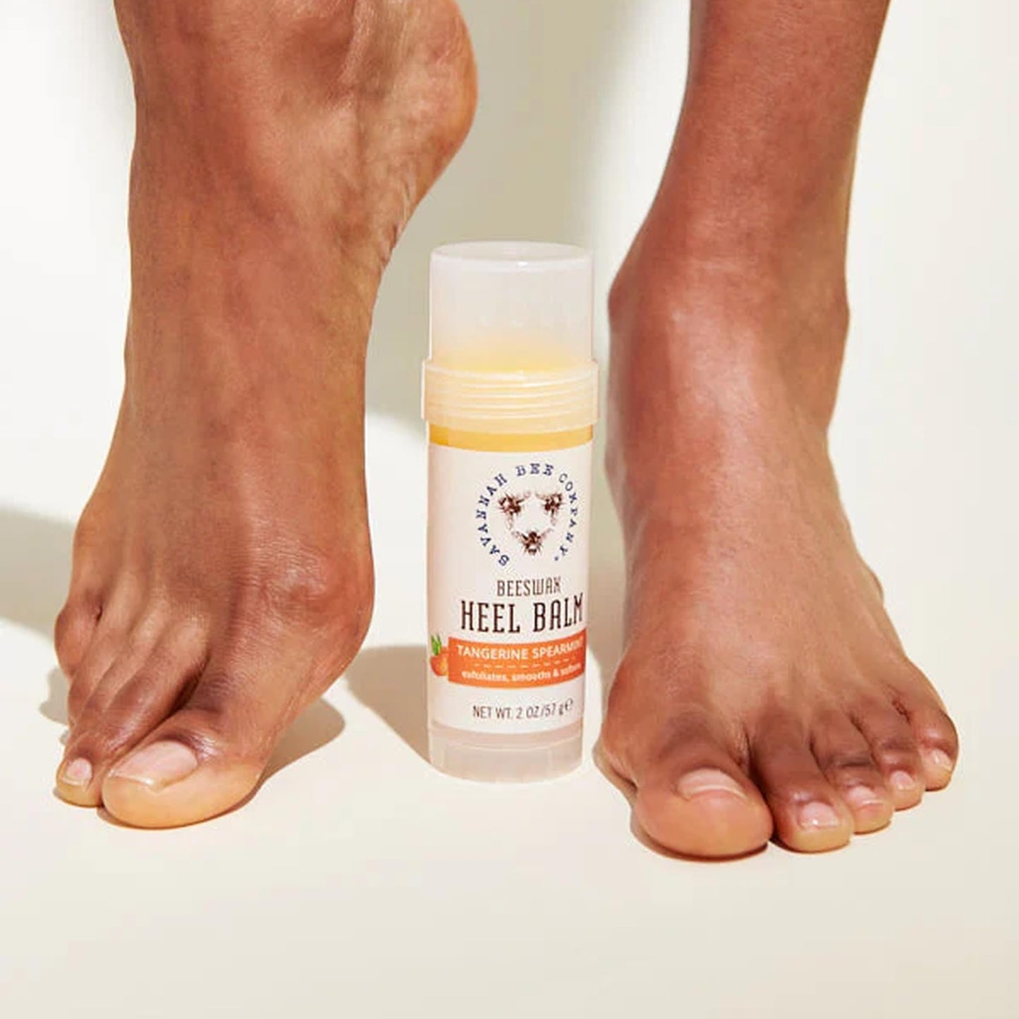 Savannah Bee Company Beeswax Heel Balm - Foot Balm for Cracked Heels with Tangerine Fragrance Beauty and Personal Care Savannah Bee Company