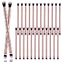 24 Pcs Eyeshadow Smudge Brush 2 in 1 Eyeshadow Double Ended Concealer Brush Under Eye Small Soft Firm Pointed Foundation Makeup Applicator Beauty & Personal Care Perthlin