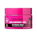 Red by Kiss Braiding Gel Extreme Hold Styler Fixer for Box Braids & Cornrows, Hydrating, Conditioning, Long-Lasting Frizz Control, 4C Moisturizing Beauty & Personal Care Red by Kiss