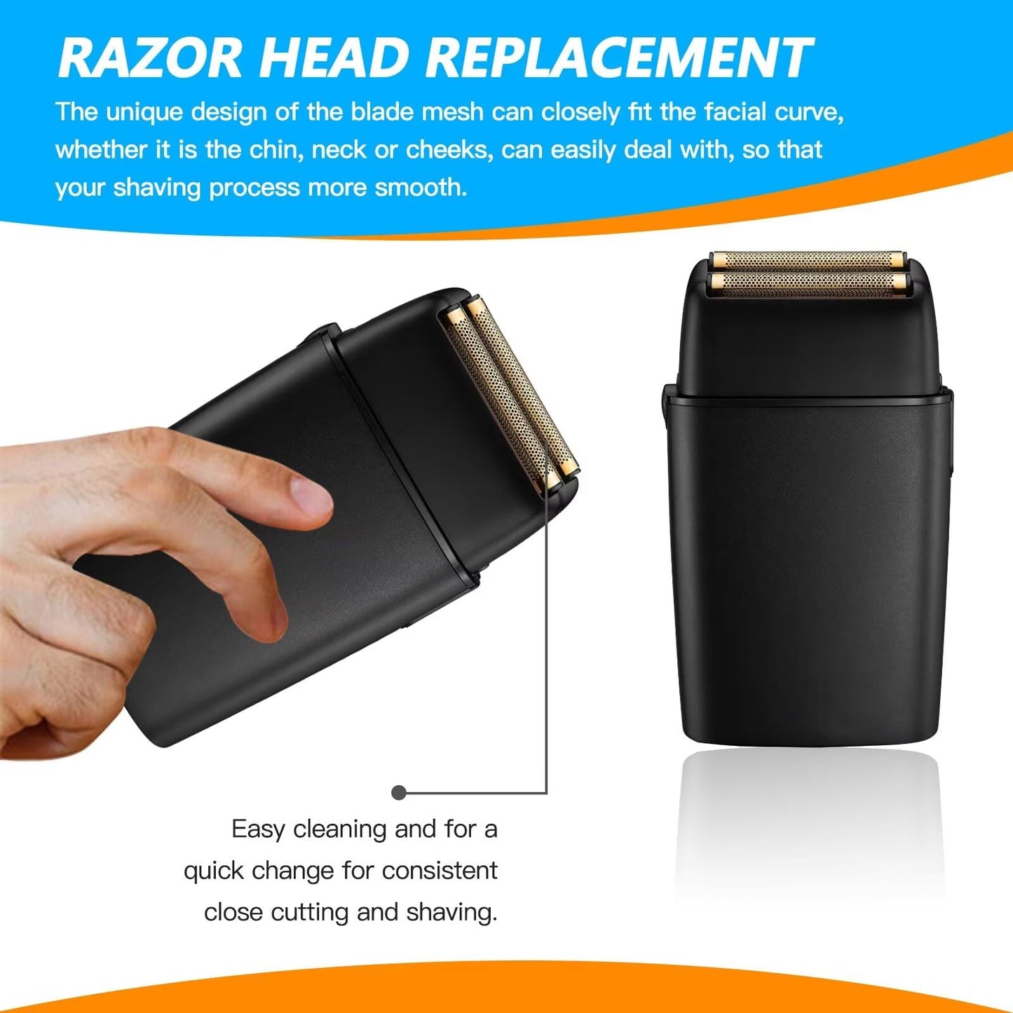 Performance Electric Men Shaver Replacement Foil & Cutters Suitable for BaBy-liss PRO Metal-FX FXFS2 Foil Shaver Beauty and Personal Care YKISON