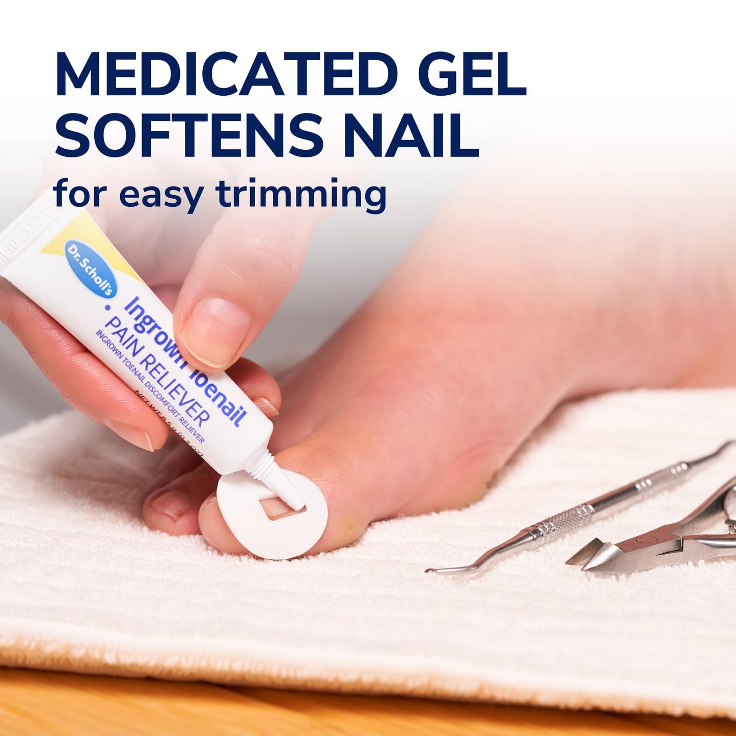 Dr. Scholl's INGROWN TOENAIL PAIN RELIEVER & TRIMMING KIT, 0.3 oz // Only OTC Treatment Proven to Relieve Ingrown Toenail Pain - Includes Medicated Beauty and Personal Care Dr. Scholl's