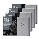 DOVE MEN + CARE Cleansing Bar Soap Charcoal + Clove Oil 4 Count to Rebuild Skin in the Shower, a 4in1 Hair, Body, Face & Shaving Bar with Plant-Based Beauty & Personal Care DOVE MEN + CARE