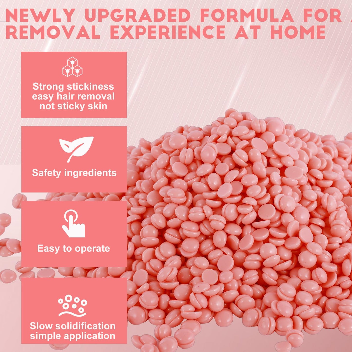 2.5lb Hard Wax Beads, Scented Stripless Wax Bead for Sensitive Skin, Professional Brazilian Waxing Bead, Bikini, Body, Face, Legs, Back, Chest, Coarse Beauty and Personal Care OudaHeat