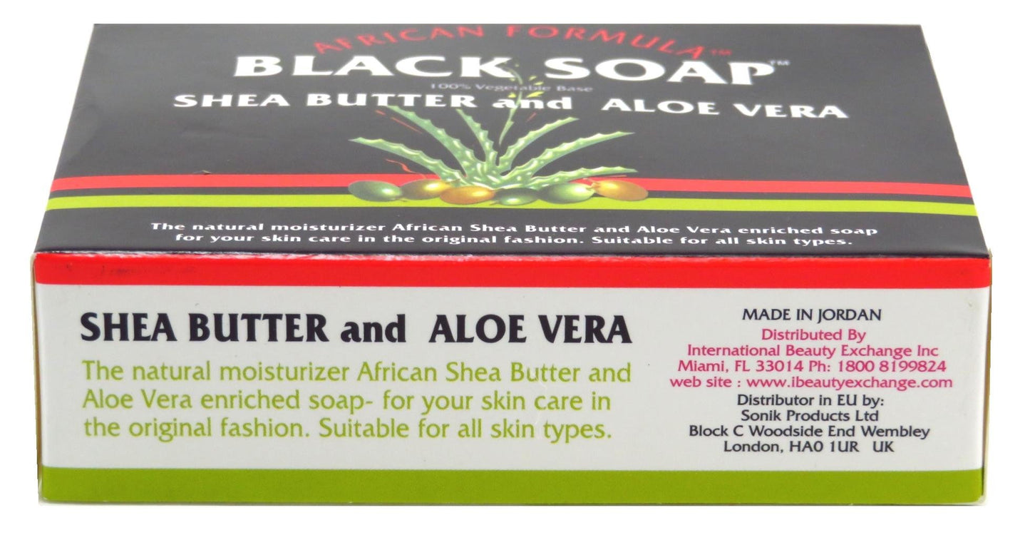 African Formula Black Soap 3.5 Ounce Shea Butter & Aloe Vera (Pack of 2) Beauty & Personal Care Genuine African Formula
