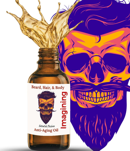 Imagining Scented Beard Oil for Men - Beard Growth Serum & Conditioner - Softener & Moisturizer for Dry Oily Skin - 11 Natural Anti-Aging Oils Beauty and Personal Care Frank SCENTS