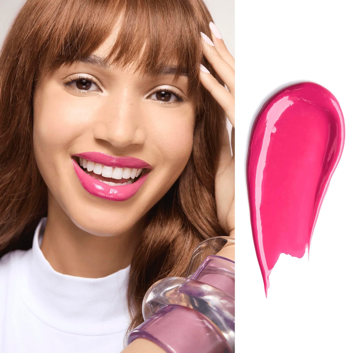 Gerard Cosmetics Supreme Lip Creme Electric Rose, Highly Pigmented, Fully Opaque, Hot Pink Lip Gloss, Nourishing, Hydrating, Liquid Lipstick for Full Beauty & Personal Care Gerard Cosmetics