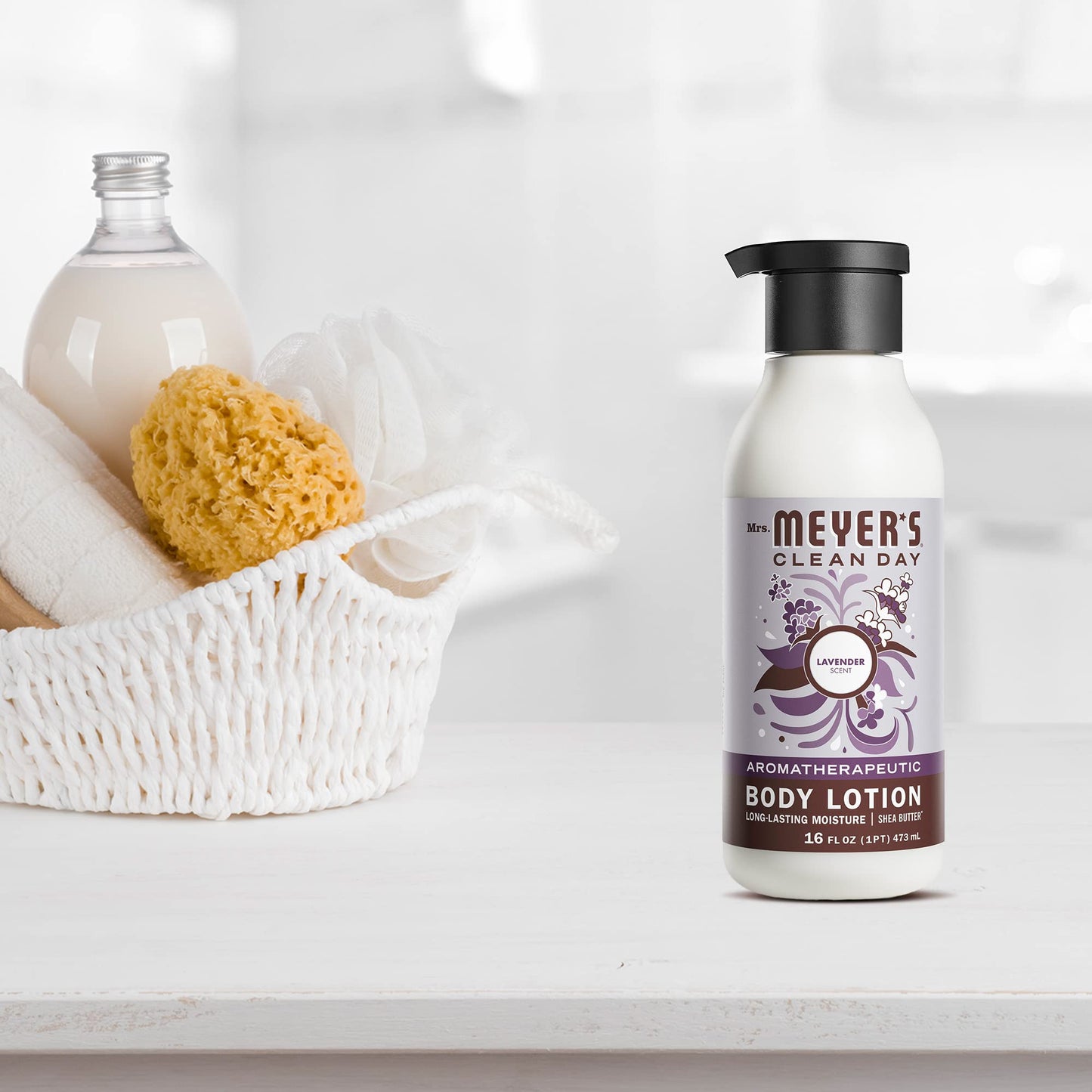 MRS. MEYER'S CLEAN DAY Body Lotion, Long-Lasting, Non-Greasy Moisturizer, Cruelty Free Formula, Lavender Scent, 15.5 oz Beauty & Personal Care Mrs. MEYER'S