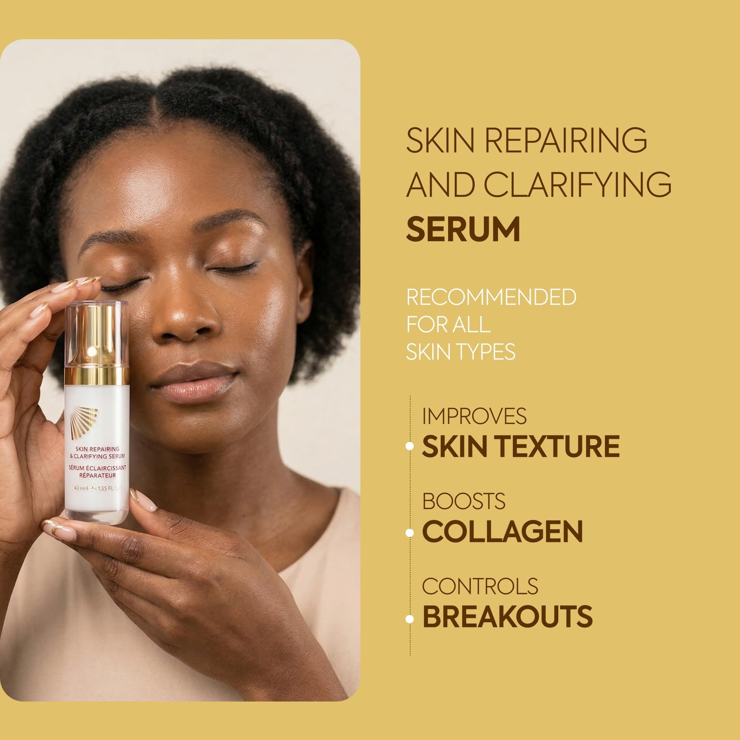 Makari Classic Skin Repairing & Clarifying Serum (1.35 fl oz) | Tone-Refining Facial Serum with Botanical Moisturizers | Helps Improve Texture Beauty & Personal Care MAKARI