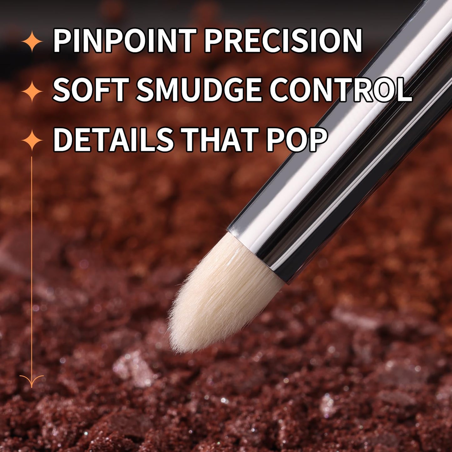 Albeaut Small Eyeshadow Brush, Soft Firm Pencil Brush with Precise Point, Eyeliner Smudge Tool, Delicate Areas Eye Shadow Applicator for Inner Eye Beauty & Personal Care ALBEAUT