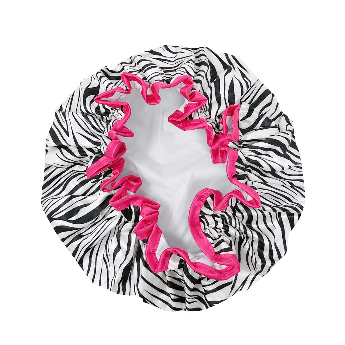 allydrew Reusable Women's Waterproof Shower Caps for Long Hair, Zebra Beauty & Personal Care allydrew
