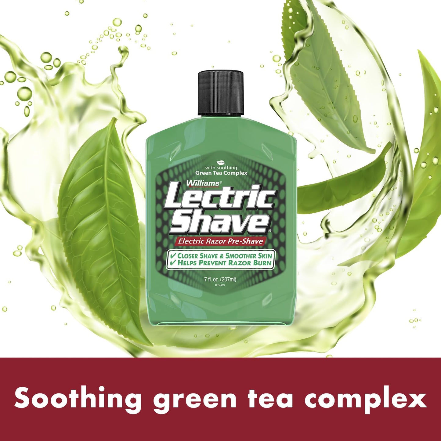 Williams Lectric Shave - Electric Razor Pre-Shave with Soothing Green Tea Complex, 7 fl oz (207 mL) Beauty & Personal Care Lectric Shave