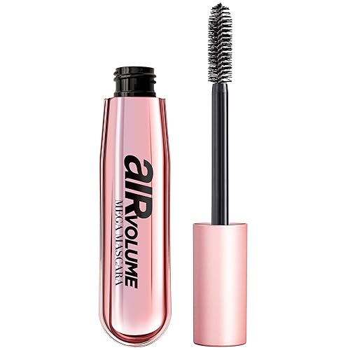 L'Oreal Paris Makeup Air Volume Mega Mascara, Lightweight & Long-lasting Volumizing Mascara for Voluminous Eyelashes, Washable Blackest Black, 0.3 Fl Beauty & Personal Care L'Oreal Paris