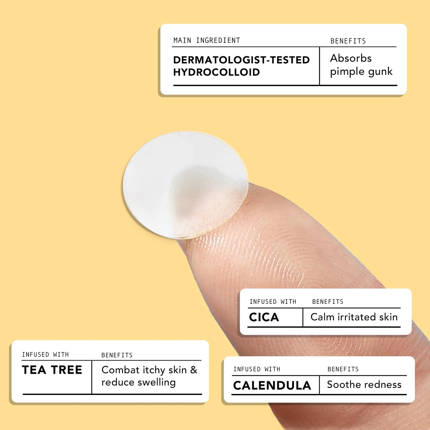 AVARELLE Invisible Acne Spot Patch (24 Count) Ultra Thin Hydrocolloid Spot Sticker for Day Time Acne l For Covering Zits & Blemish with Calendula Beauty & Personal Care AVARELLE