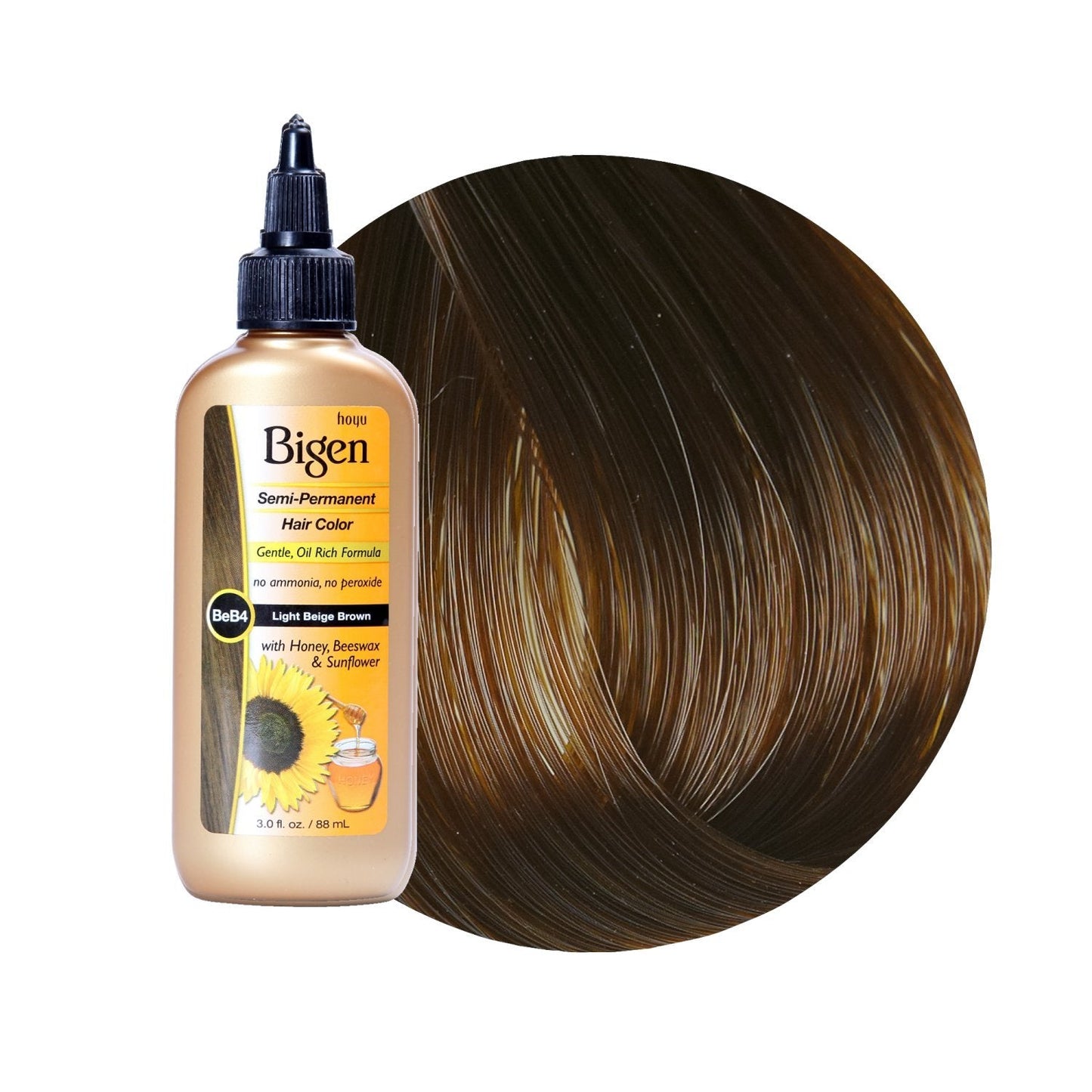 Bigen Semi-Permanent Haircolor #Lb4 Light Brown 3 Ounce (88ml) Beauty & Personal Care Bigen