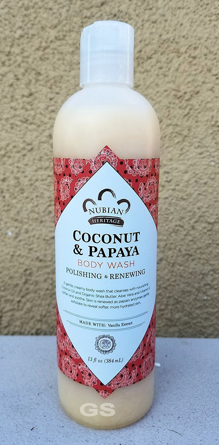 Nubian Heritage Body Wash (Coconut & Papaya) Beauty & Personal Care Nubian Heritage