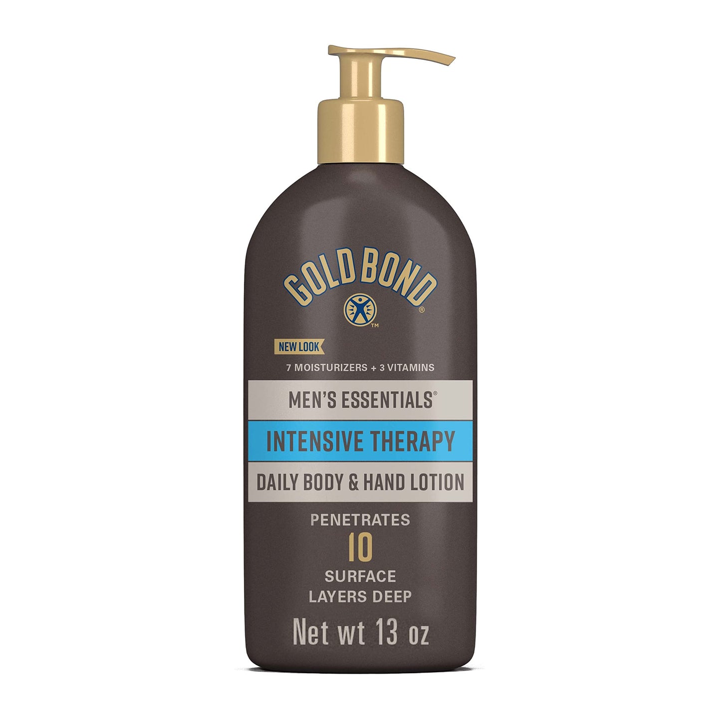 Gold Bond Men's Essentials Intensive Therapy Lotion, 13 oz., Daily Body & Hand Lotion With Aloe Beauty & Personal Care Gold Bond