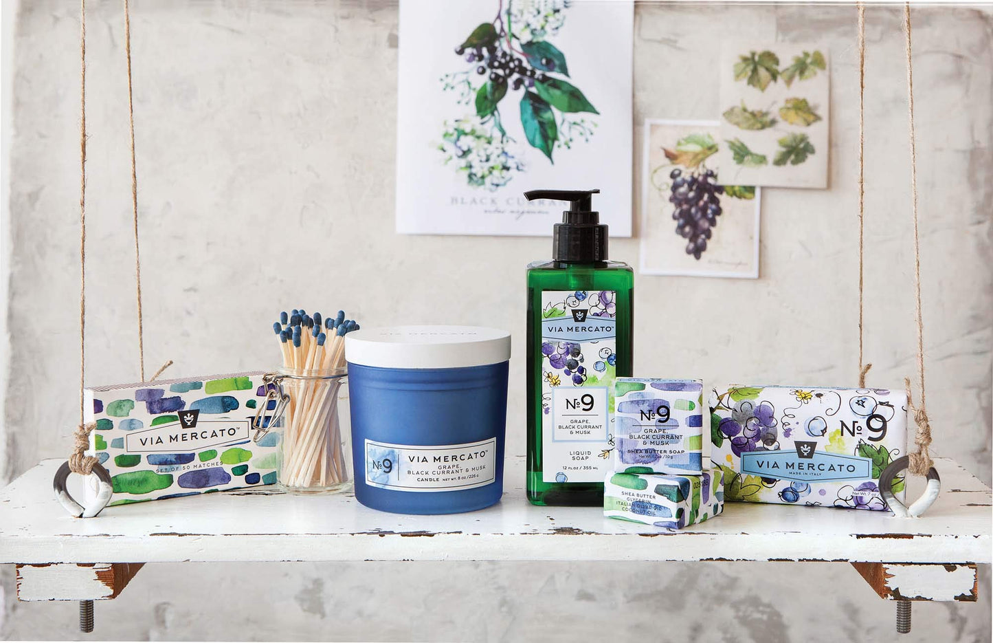 Via Mercato Liquid Soap, Shea Butter Enriched (12 oz), No. 9 - Grape, Black Currant & Musk Beauty & Personal Care Via Mercato
