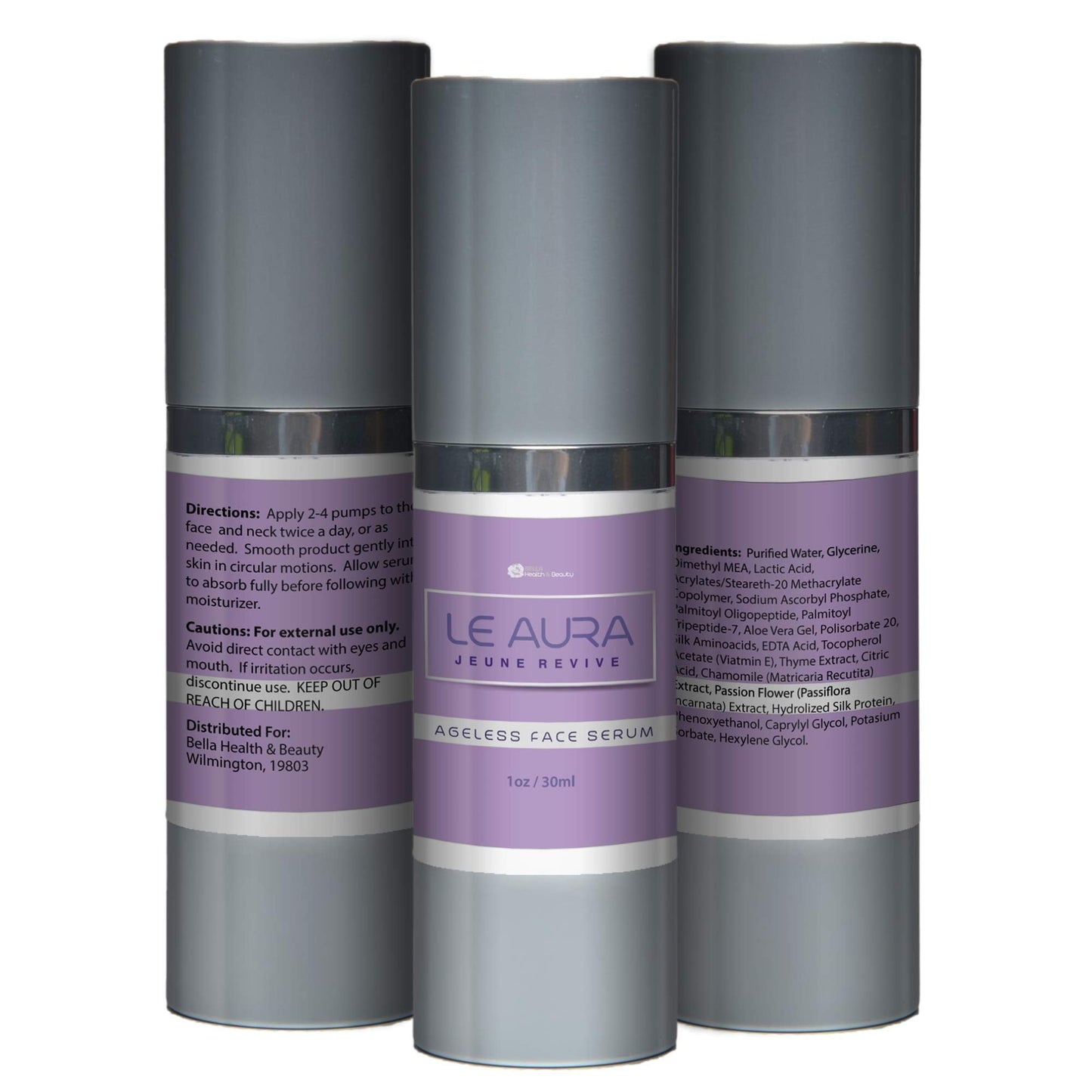 Le Aura Jeune Revive - Ageless Face Serum - AM Youth Boost - Powerful Actives - Start your day with confidence with our powerful serum treating your Beauty & Personal Care Bella Health & Beauty