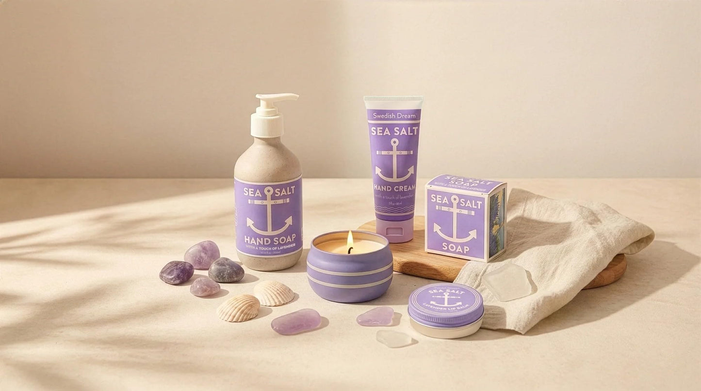 Kalastyle Swedish Dream Sea Salt LAVENDER Liquid Hand Soap | Made with Natural Lavender | No Sulfates, Parabens, or Silicones | Vegan | Cruelty Free | Beauty & Personal Care Kalastyle
