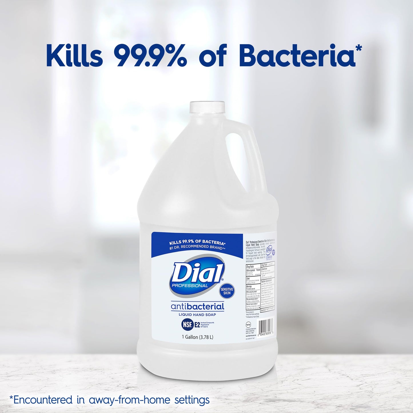 Dial Professional Sensitive Skin Antibacterial Liquid Hand Soap, 1 Gallon Refill, 128 Fl Oz Beauty & Personal Care Dial