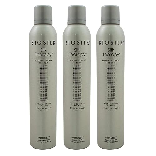 Silk Therapy Finishing Spray - Firm Hold by Biosilk for Unisex - 10 oz Hair Spray - (Pack of 3) Beauty & Personal Care BioSilk
