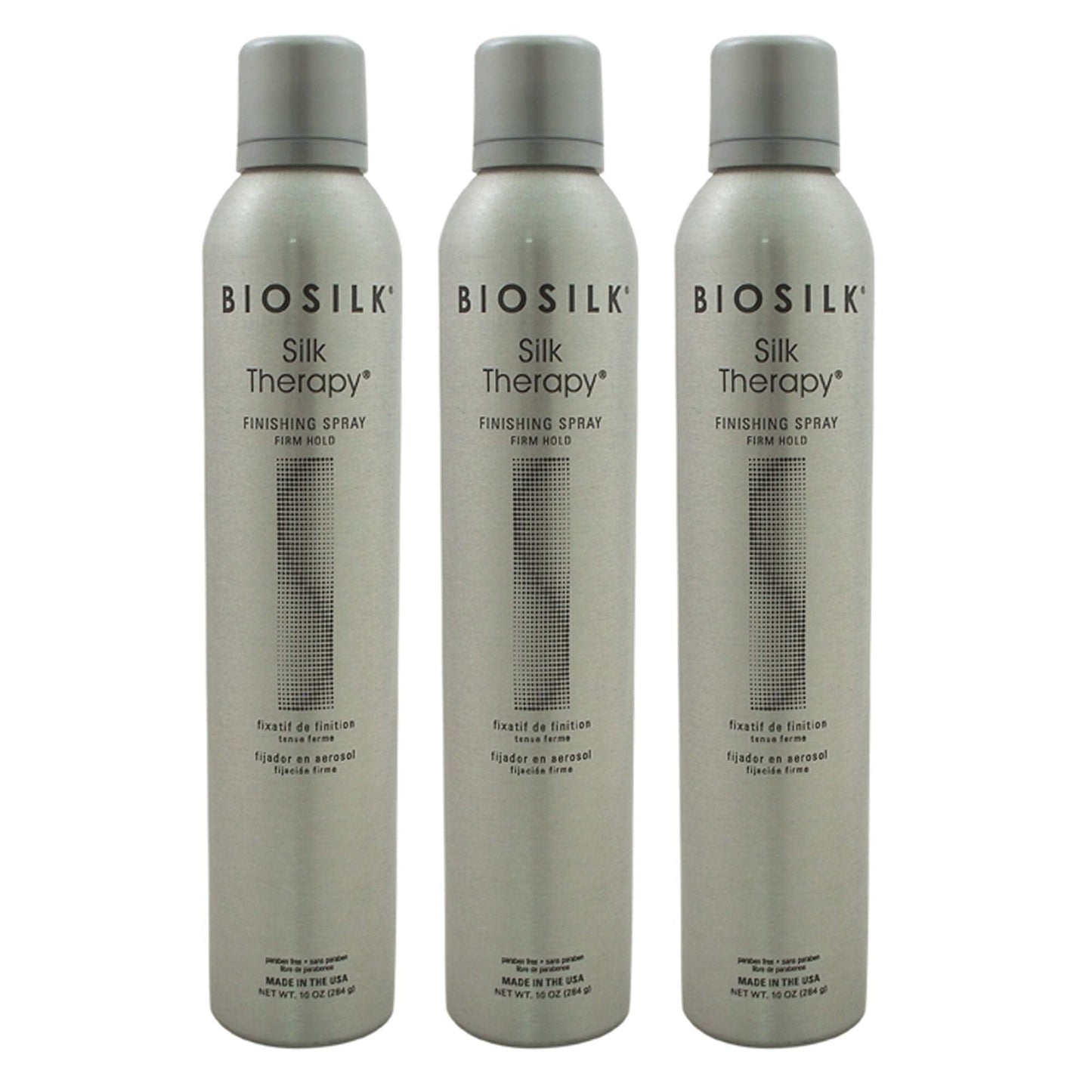 Silk Therapy Finishing Spray - Firm Hold by Biosilk for Unisex - 10 oz Hair Spray - (Pack of 3) Beauty & Personal Care BioSilk