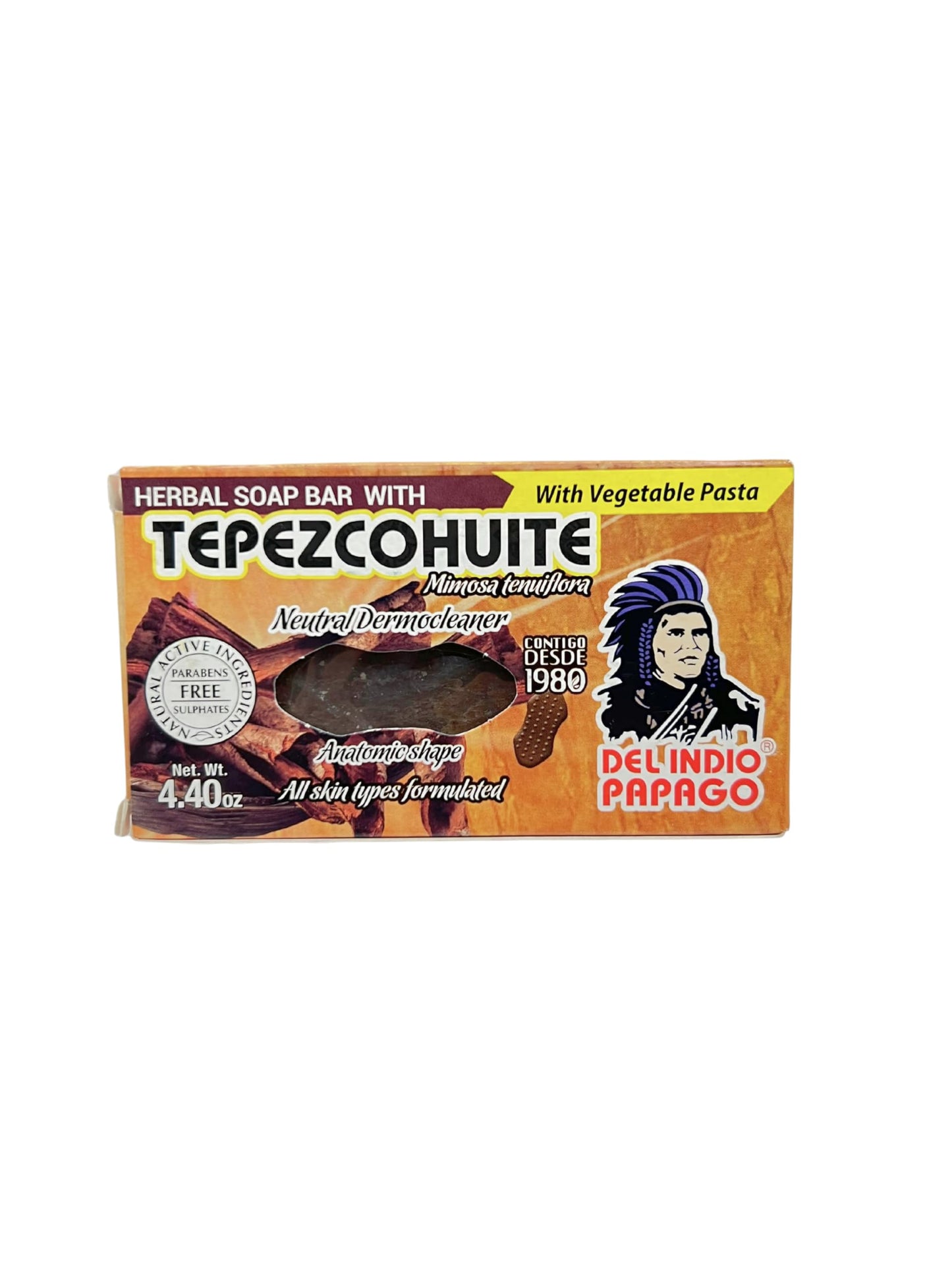 Del Indio Papago Anti Aging Combo Pack with Night Cream 2 oz, Day Cream 2 oz, and Tepezcohuite Natural Bar Soap - Skin Care Solution for All Types Beauty & Personal Care Del Indio Papago