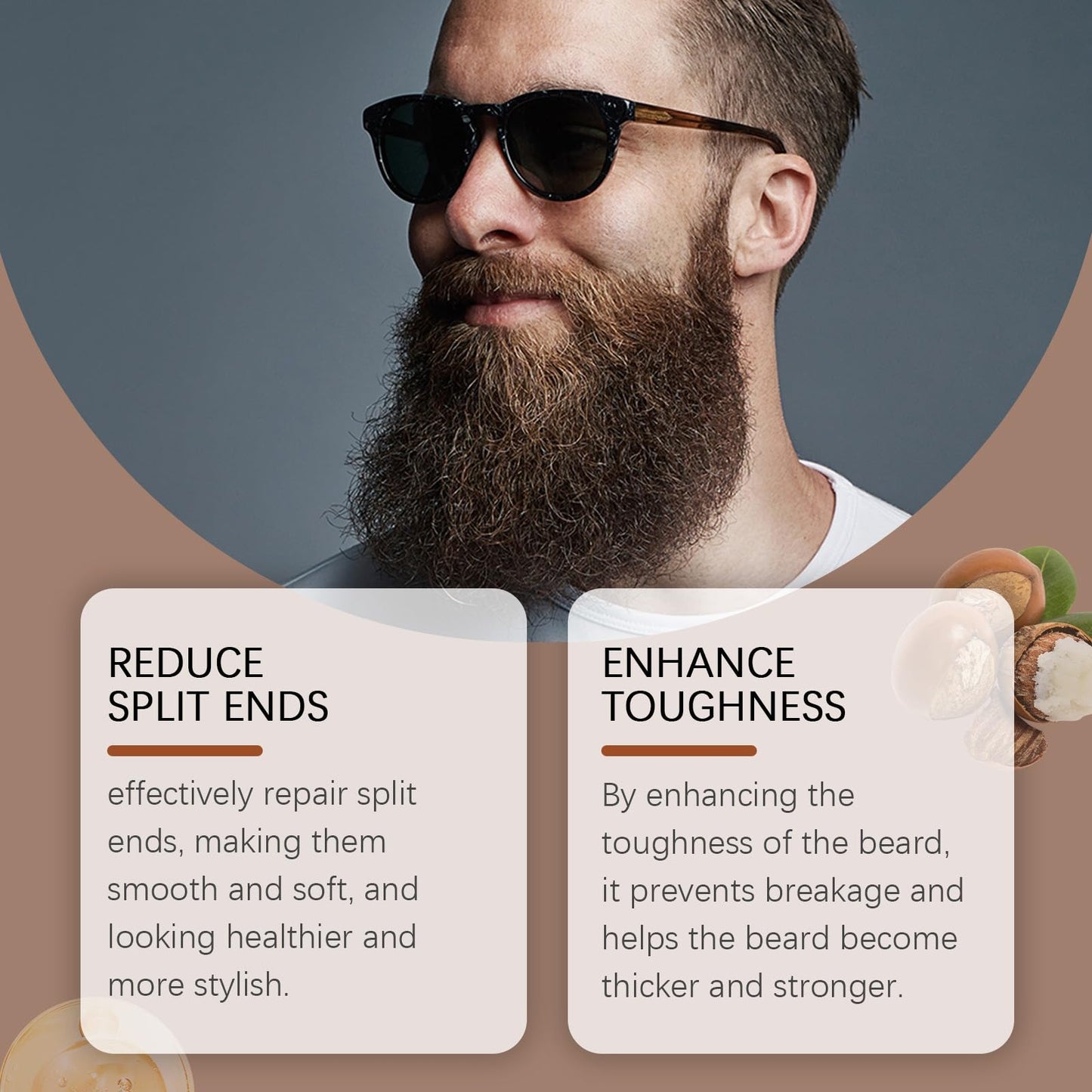 Unscented Beard Oil for Men Nourishing & Strengthening Formula with Jojoba & Argan Oil-Softens, Non-Greasy, Reduces Itch, Fights Frizz, 1 fl oz,2 Pack Beauty and Personal Care Fwind