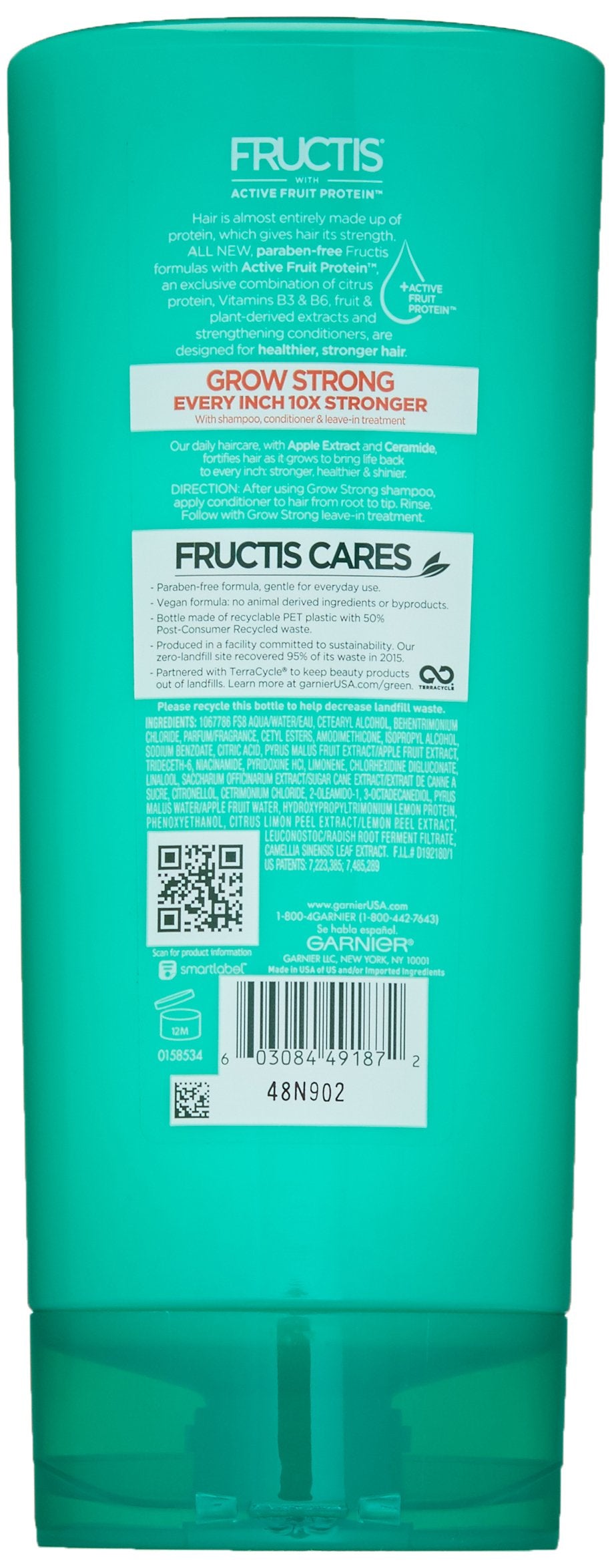 Garnier Hair Care Fructis Grow Strong Conditioner, 21 Fluid Ounce