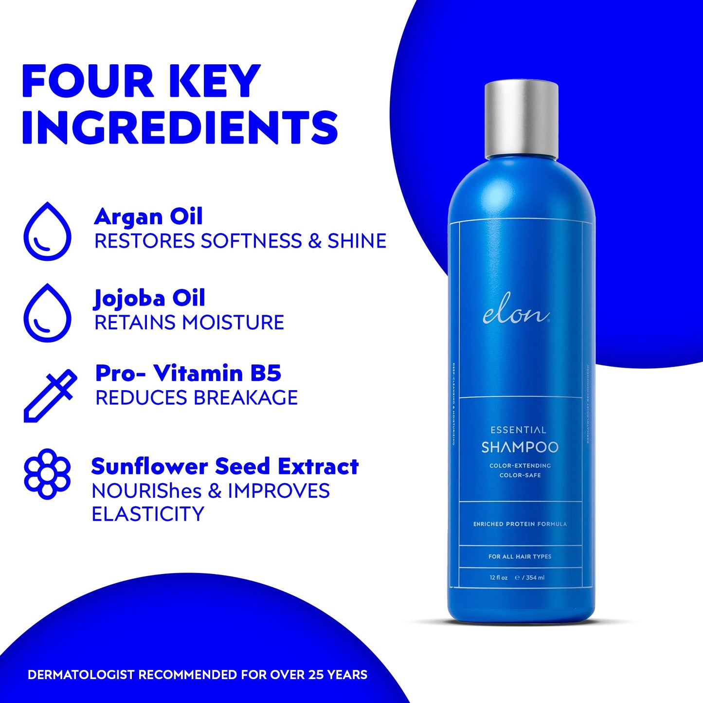 Elon Complete Kit for Thinning Hair - Elon Essential Shampoo and Conditioner Set + Matrix 5000 Hair Growth Supplement - NO Sulfates, Parabens or Beauty & Personal Care Elon