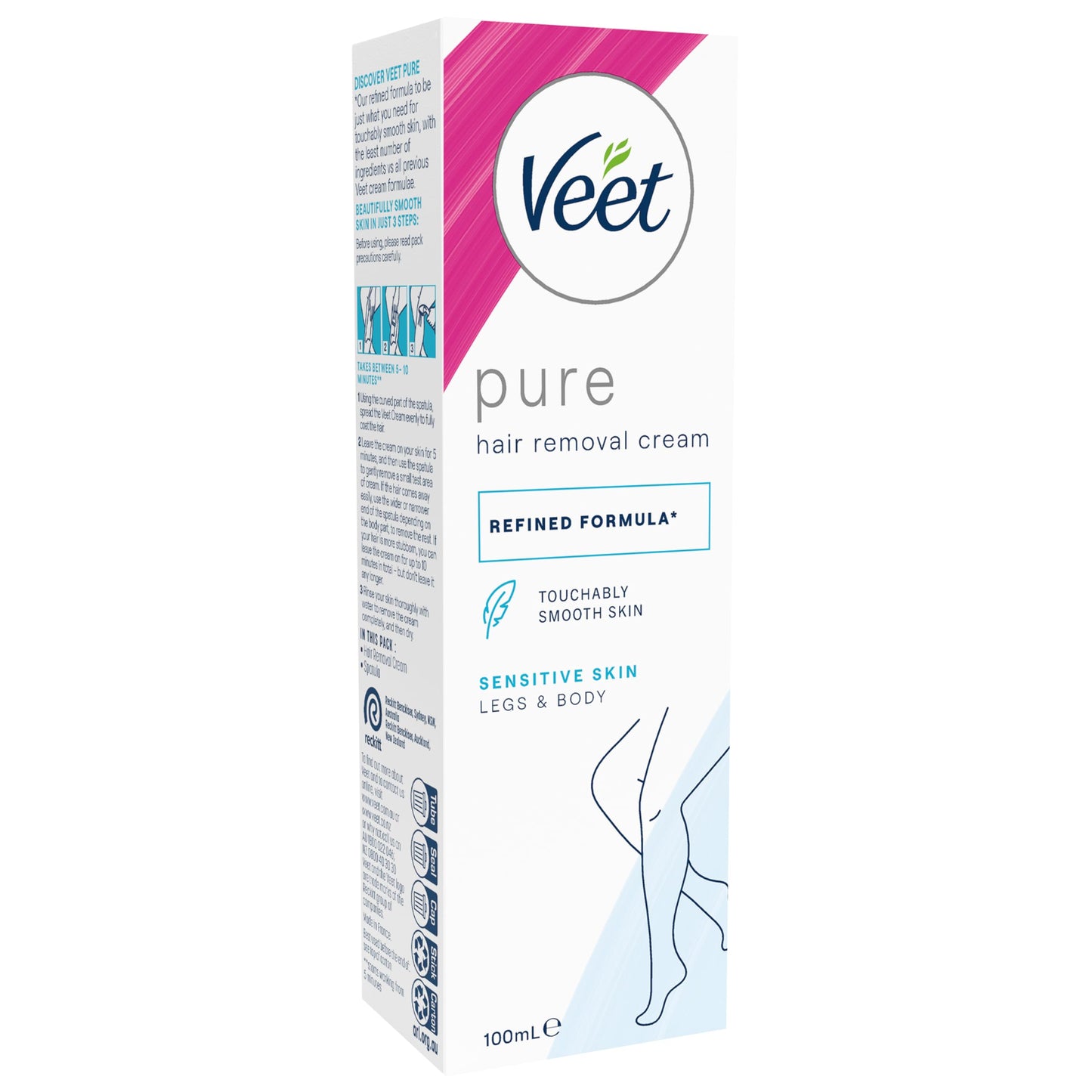 Veet Hair Removal Cream Sensitive Skin with Aloe Vera & Vitamin E (100ml) Beauty & Personal Care Veet