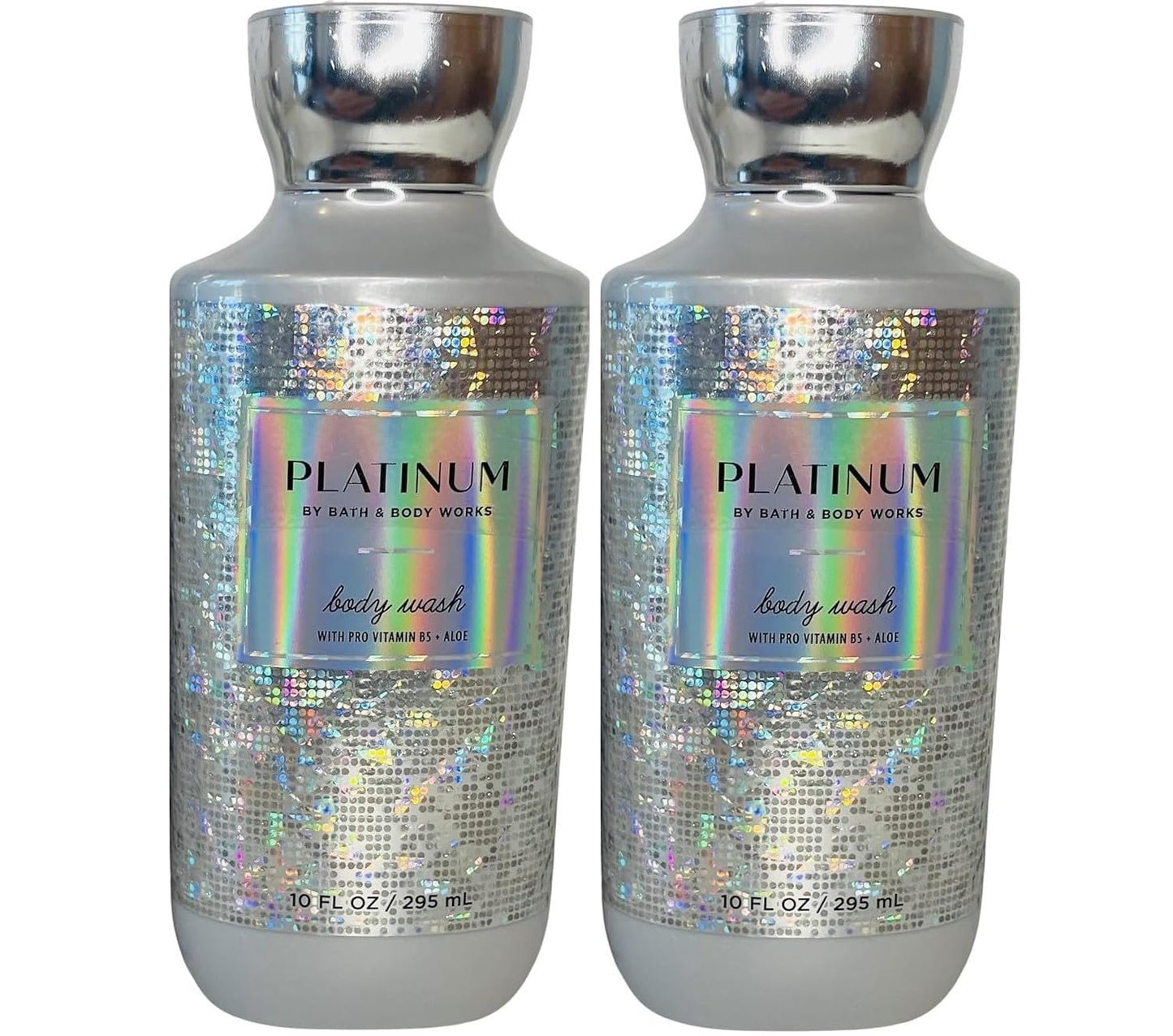 Bath & Body Works Platinum Body Gel 2-Pack 10 Ounces Each Fresh Clean Scent Beauty & Personal Care Bath & Body Works