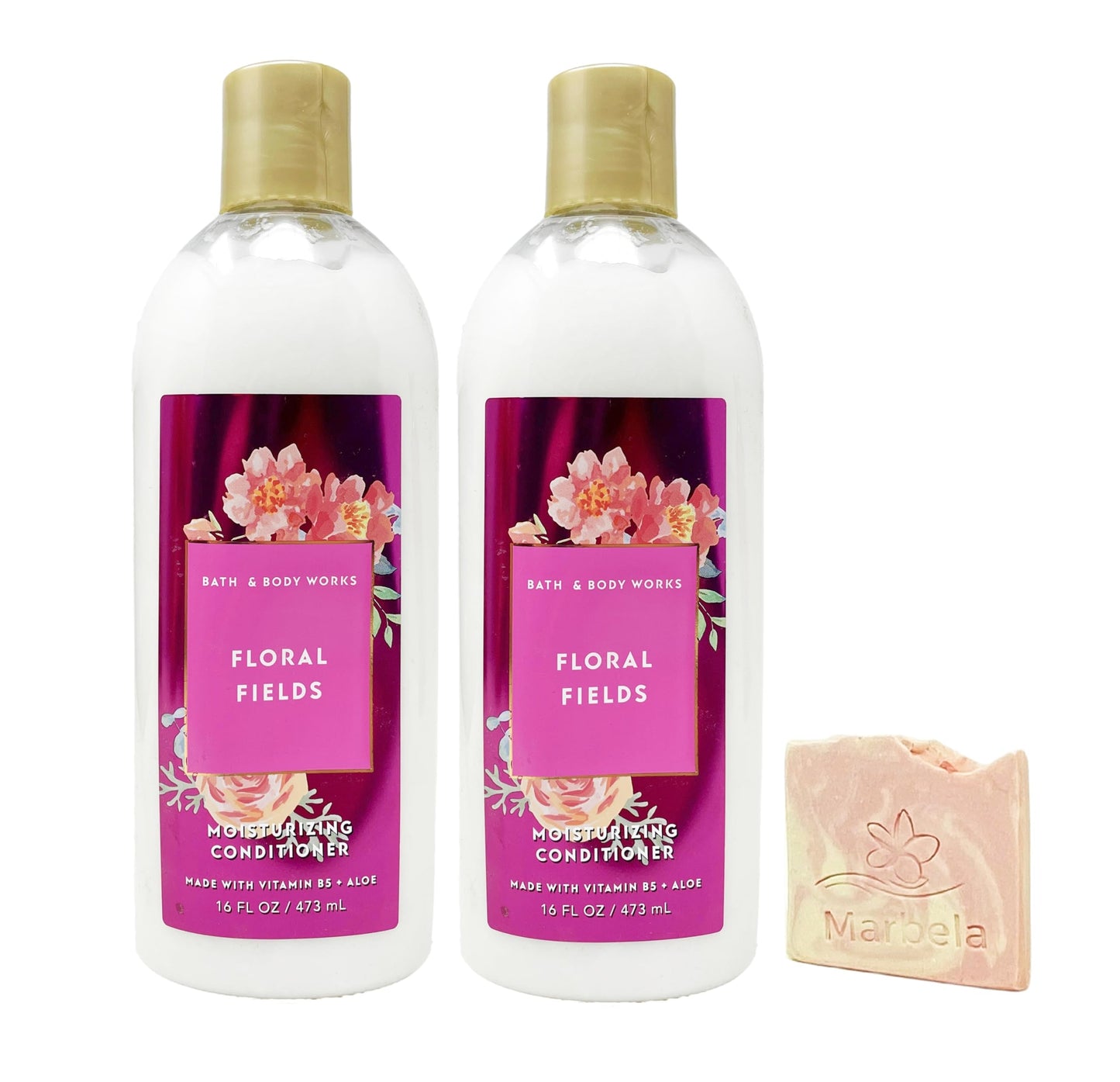 Bath & Body Works Floral Field - 2 Pack Moisturizing Conditioner with a Himalayan Salts Springs Sample Soap Beauty & Personal Care Bath & Body Works