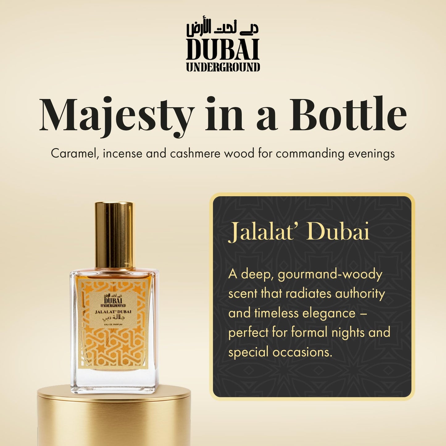 DUBAI UNDERGROUND 3PC Mini EDP Arabic Fragrance Collection | Unisex Discovery Set | Jalalat, Fakhar, Sahra | Luxurious Arabian Perfume Gift | Rare Beauty & Personal Care DUBAI UNDERGROUND