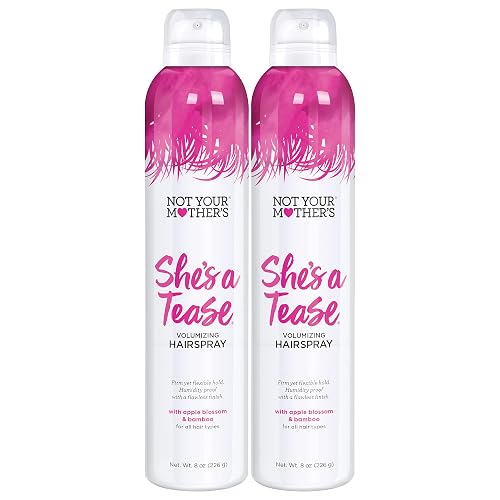 Not Your Mother's She's a Tease Hairspray (2-Pack) - 8 oz - Volumizing Hairspray - Firm Yet Flexible Hold, Humidity Proof, Flawless Finish,8 Ounce Beauty & Personal Care Not Your Mother's