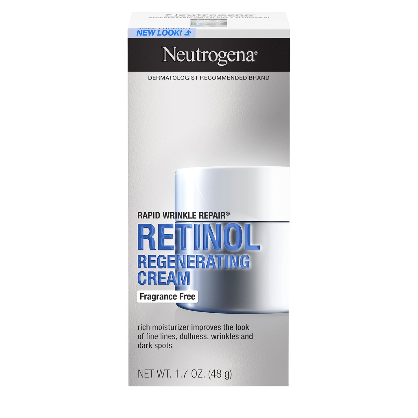 Neutrogena Rapid Wrinkle Repair Cream 1.7 Ounce Fragrance-Free (50ml) (2 Pack) Beauty & Personal Care Neutrogena