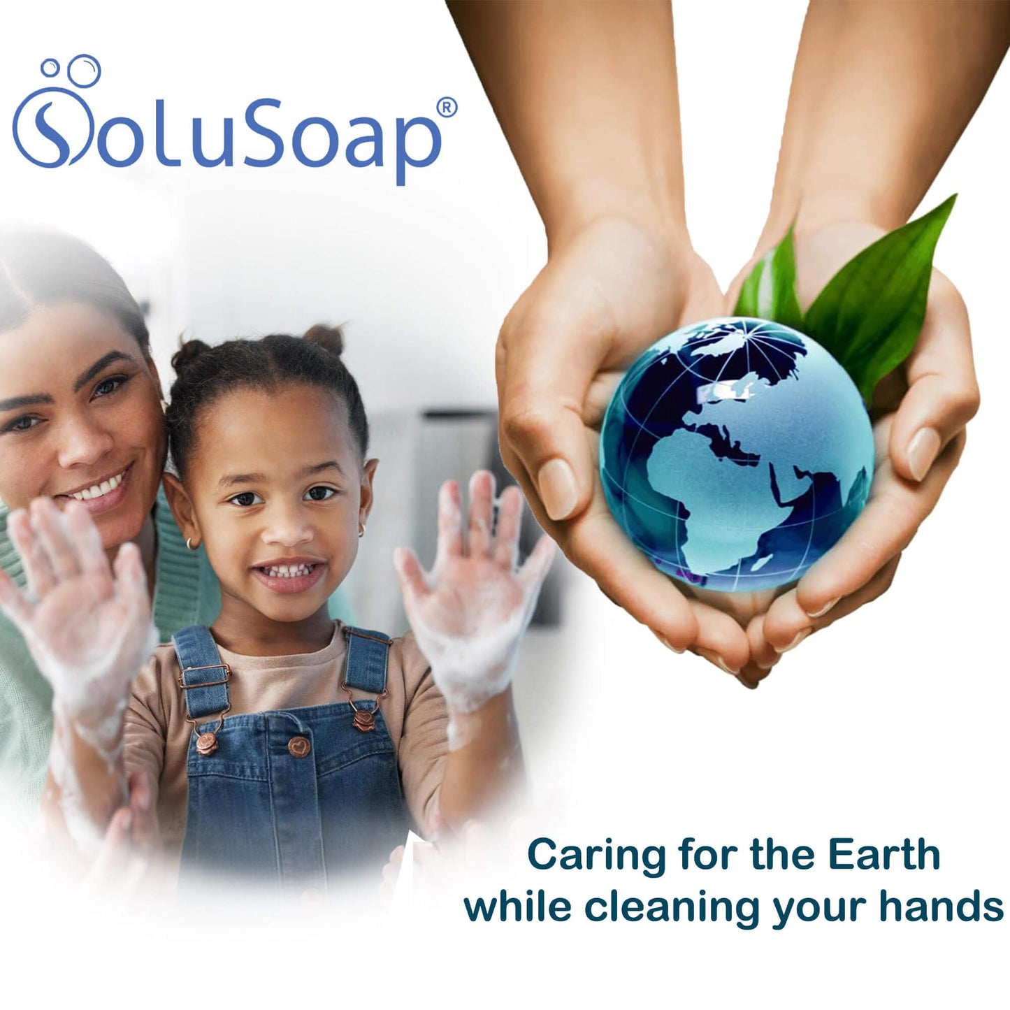 SoluSoap Makes 30 bottles of Premium Foaming Hand Soap, Unscented, Quick Dissolve, Immediate Use Foaming Hand Soap Refills, Powder Concentrate. Use Beauty & Personal Care SoluSoap