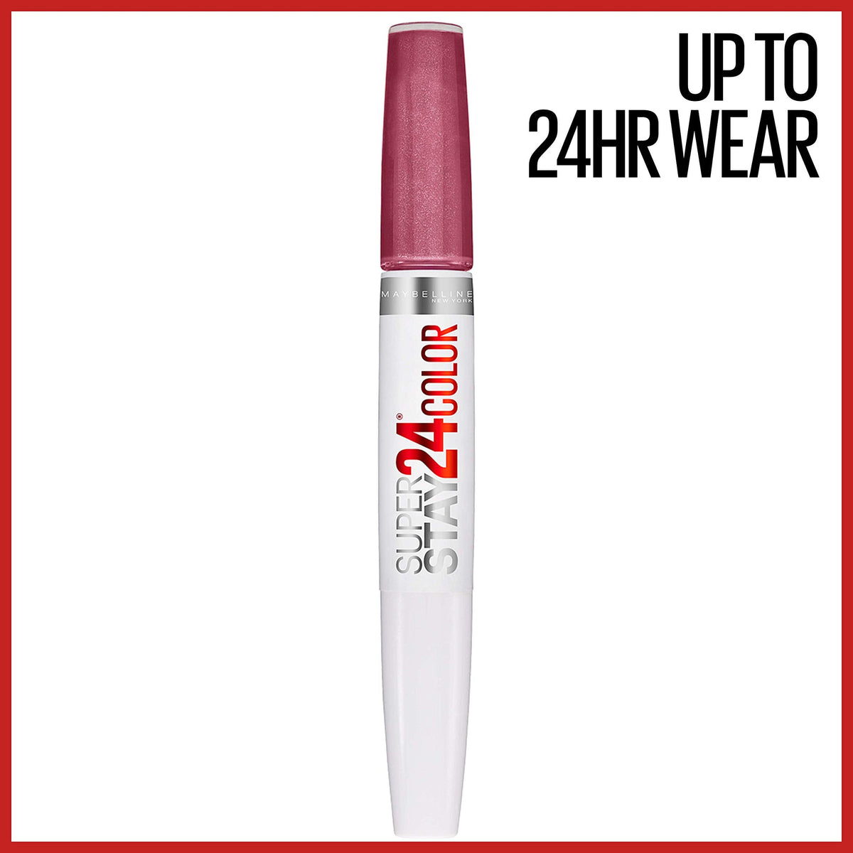 Maybelline Super Stay 24, 2-Step Liquid Lipstick Makeup, Long Lasting Highly Pigmented Color with Moisturizing Balm, Frozen Rose, Mauve Pink, 1 Count Beauty & Personal Care MAYBELLINE