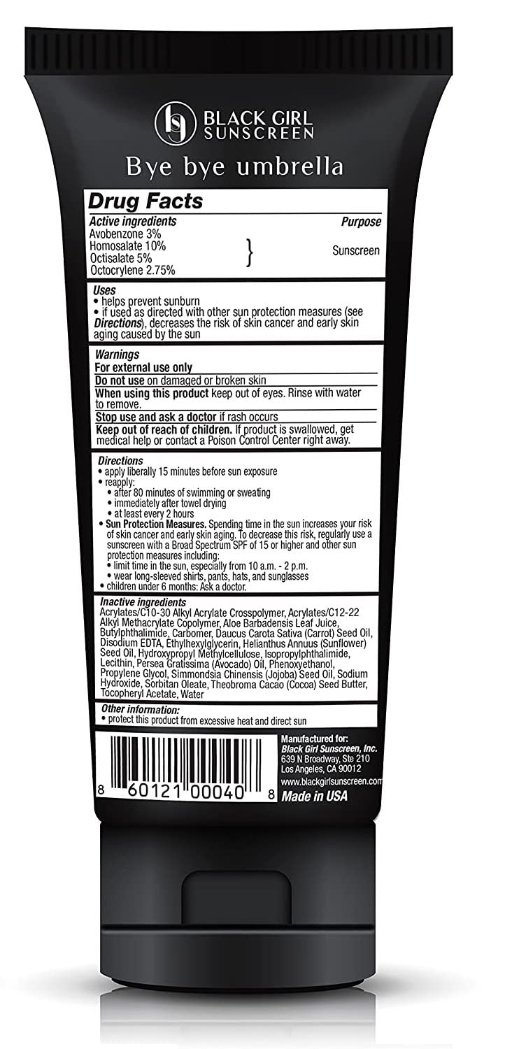 Bissport BlackGirlSunscreen SPF 30 Sunscreen - Made by Women of Color for People of Color - 3 FL OZ Beauty & Personal Care Honbeanify Better Display Cases