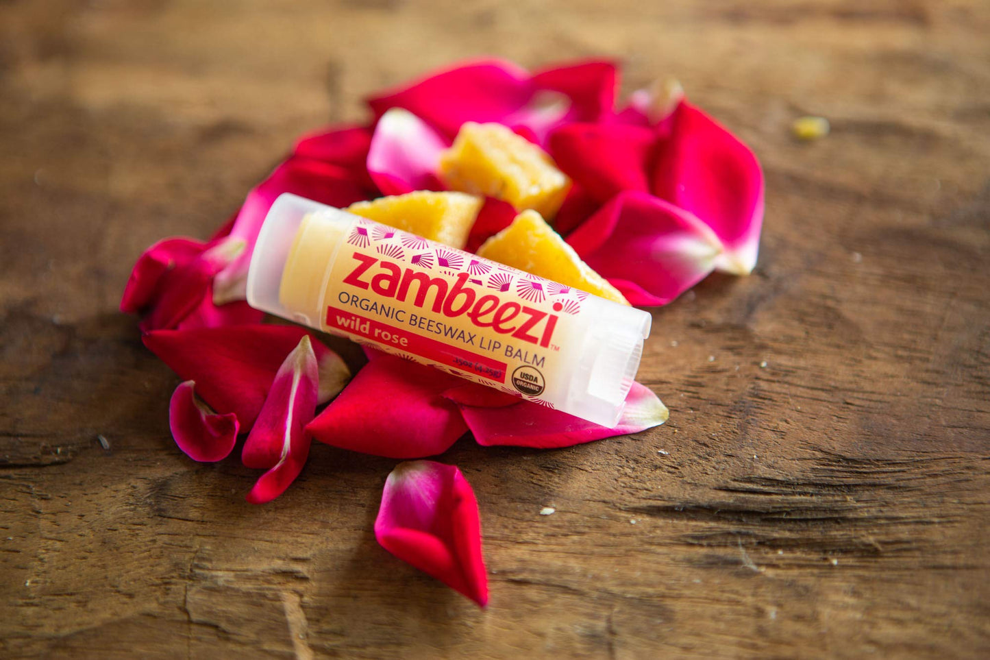 ZAMBEEZI Fair Trade, Organic Beeswax Lip Balm - Variety 6 Pack (Lemongrass, Tangerine, Wild Rose, Sweet Basil, Suncare and Honeybalm) - Ethically Beauty and Personal Care Zambeezi