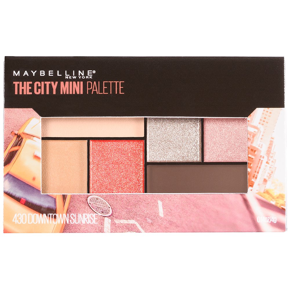 Maybelline New York Makeup The City Mini Eyeshadow Palette, Downtown Sunrise Eyeshadow, 0.14 oz