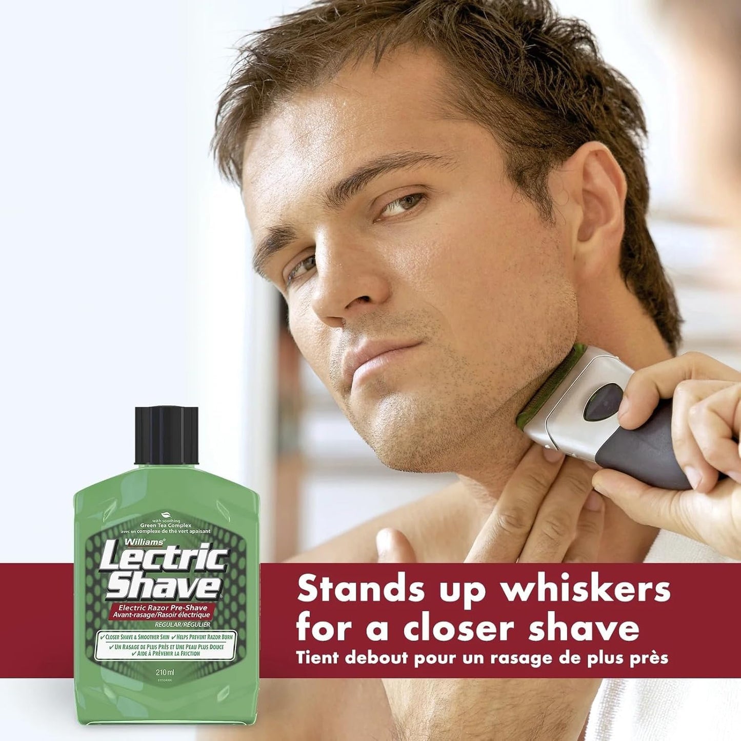 Williams Lectric Shave - Electric Razor Pre-Shave with Soothing Green Tea Complex, 7 fl oz (207 mL) Beauty & Personal Care Lectric Shave
