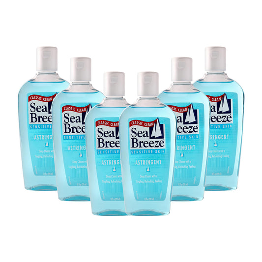 Sea Breeze Astringent Sensitive Skin - Facial Cleanser with Natural Oils for Deep Pore Cleansing and Acne Control - Refreshing Face Cleanser - 6 pc Beauty & Personal Care Sea Breeze
