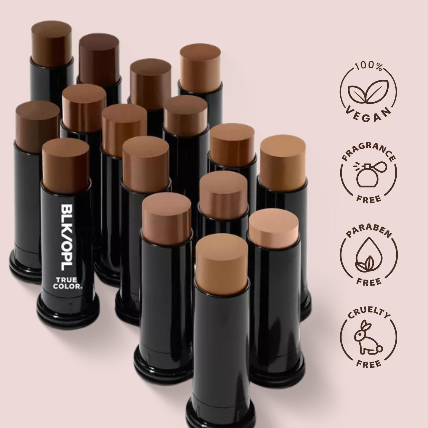 BLK/OPL Skin Perfecting Foundation Stick, SPF 15 Buildable & Blendable Face Foundation Makeup with Matte Finish - Full Coverage, Color Correcting Beauty & Personal Care Black Opal