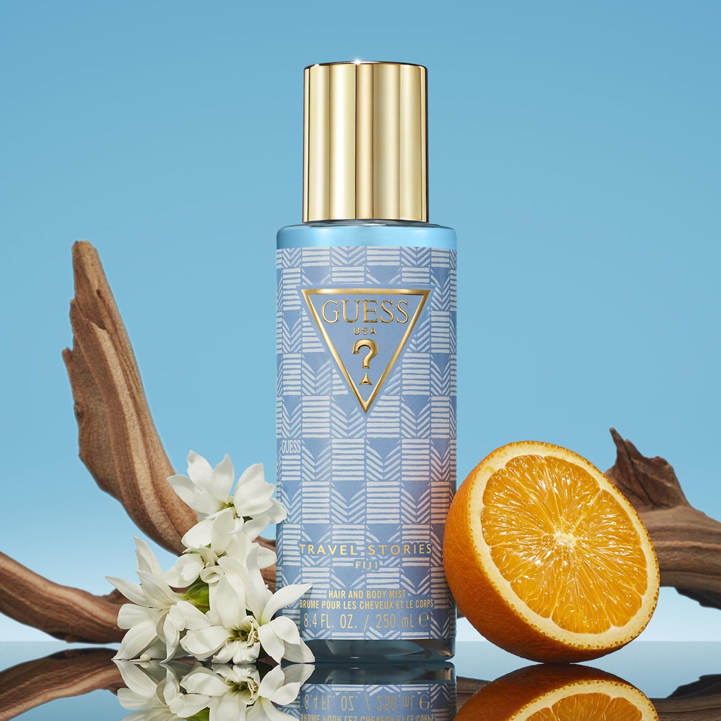 GUESS Travel Stories Fiji Hair and Body Fragrance Mist for Women 8.4 Fl. Oz. - Bright, Warm, and Lush Fragrance Spray Beauty & Personal Care GUESS