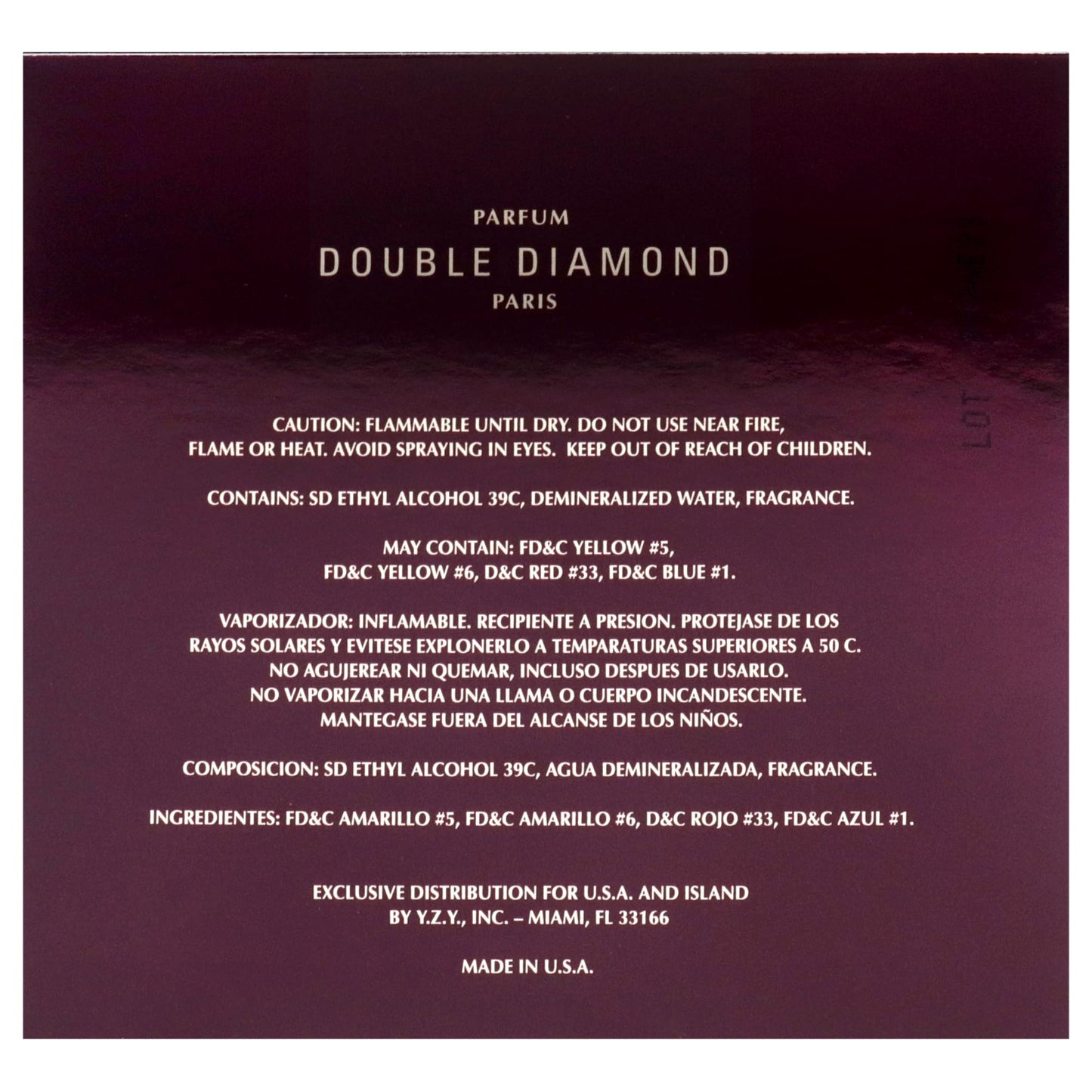 Double Diamond Double Diamond 3.4 oz Beauty & Personal Care Double Diamond