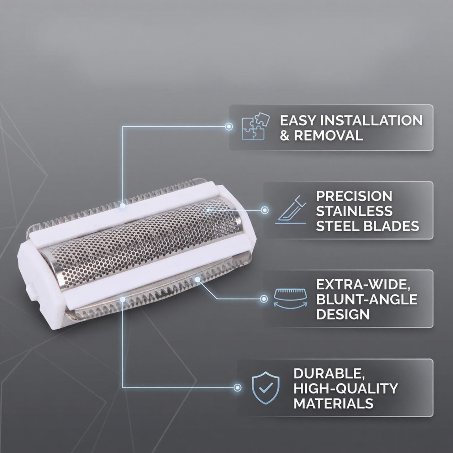 KENANLAN Electric Back Shaver Replacement Foil Head,Professional Portable Replacement Foil Head Accessory for Body Back Hair Grooming JM05276 Beauty and Personal Care KENANLAN