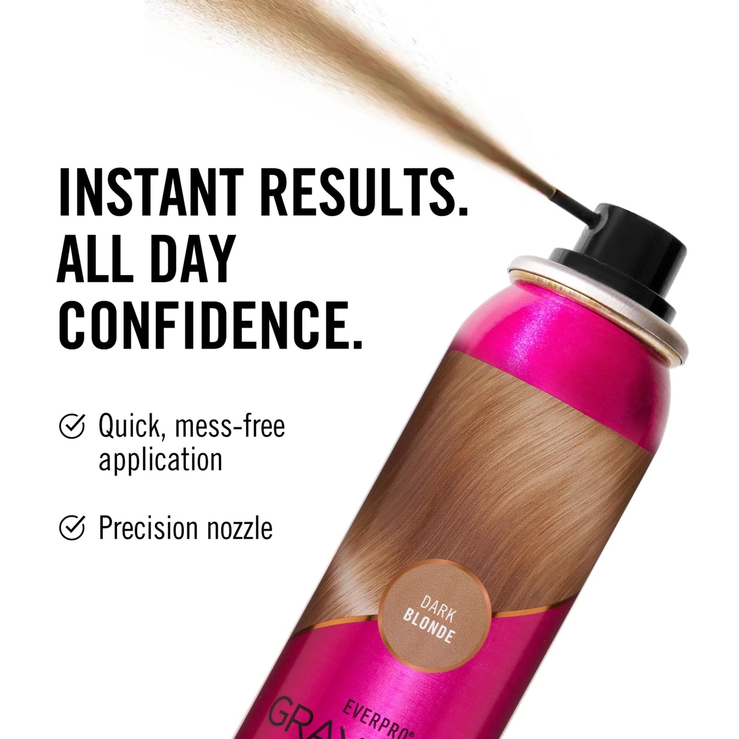 EVERPRO Gray Away Instant Root Cover Up Spray 2.5oz - Dark Blonde Beauty & Personal Care EVERPRO