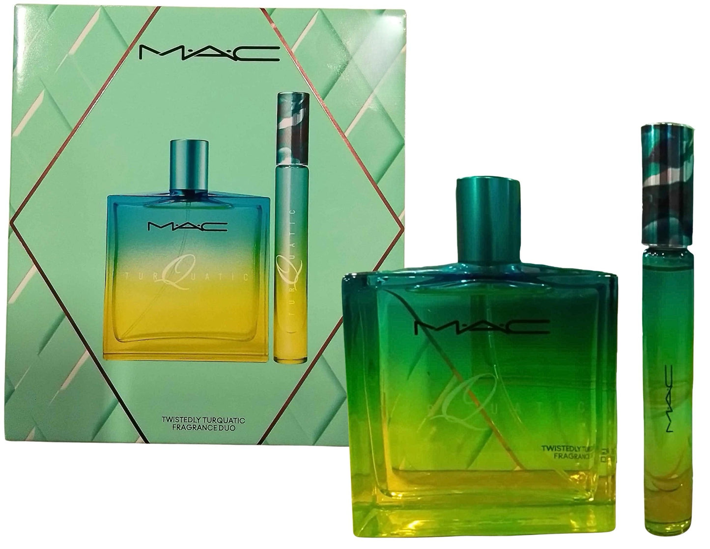 MAC Twistedly Turquatic Fragrance Duo Set - Eau de Toilette Spray 1.7 fl oz / 50 ml + Travel Spray 0.2 fl oz / 6 ml Beauty & Personal Care MAC
